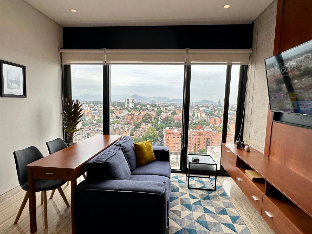 Loft Con Increible Vista Zona Polanco Condesa - Gym Y Business Center Apartment Mexico City Luaran gambar